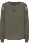 Blusa Feminina Beta Com Renda - Verde - Mob