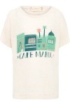 Camiseta Infantil Silk Café Maroc - Bege - Fábula